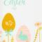 Pastel Happy Easter Eggs Floral Placemats, 4ct.